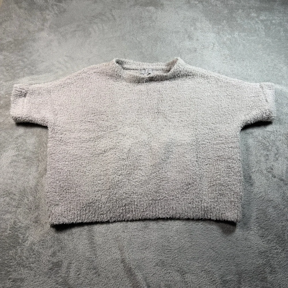 Barefoot Dreams CozyChic Dolman Top Women Small Gray Short Sleeve QVWCC1341
